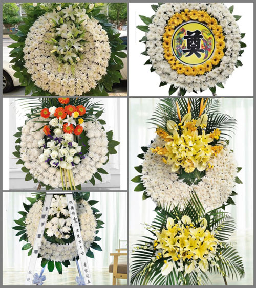 湖南永州道县白芒铺镇何家村花圈速递
