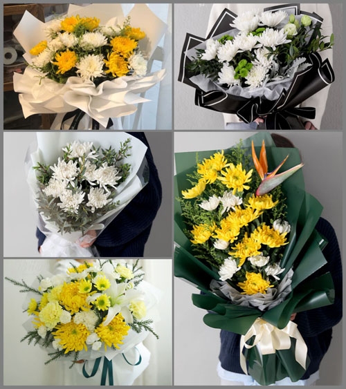 湖南永州道县白芒铺镇何家村白事花束代送